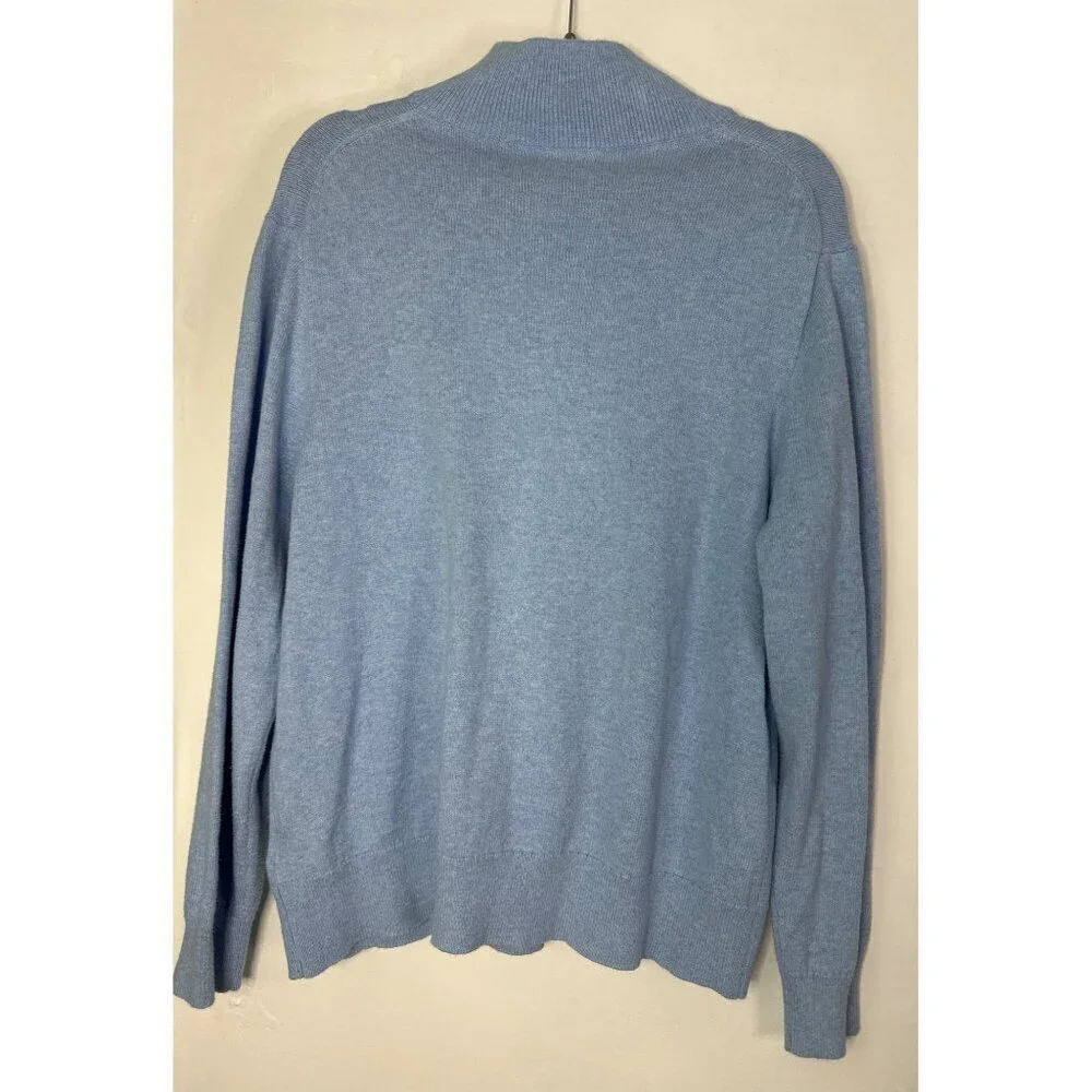 J.Crew Men’s XL Soft Knit Quarter Zip Sweater Preppy Academia Quiet Luxury Fall